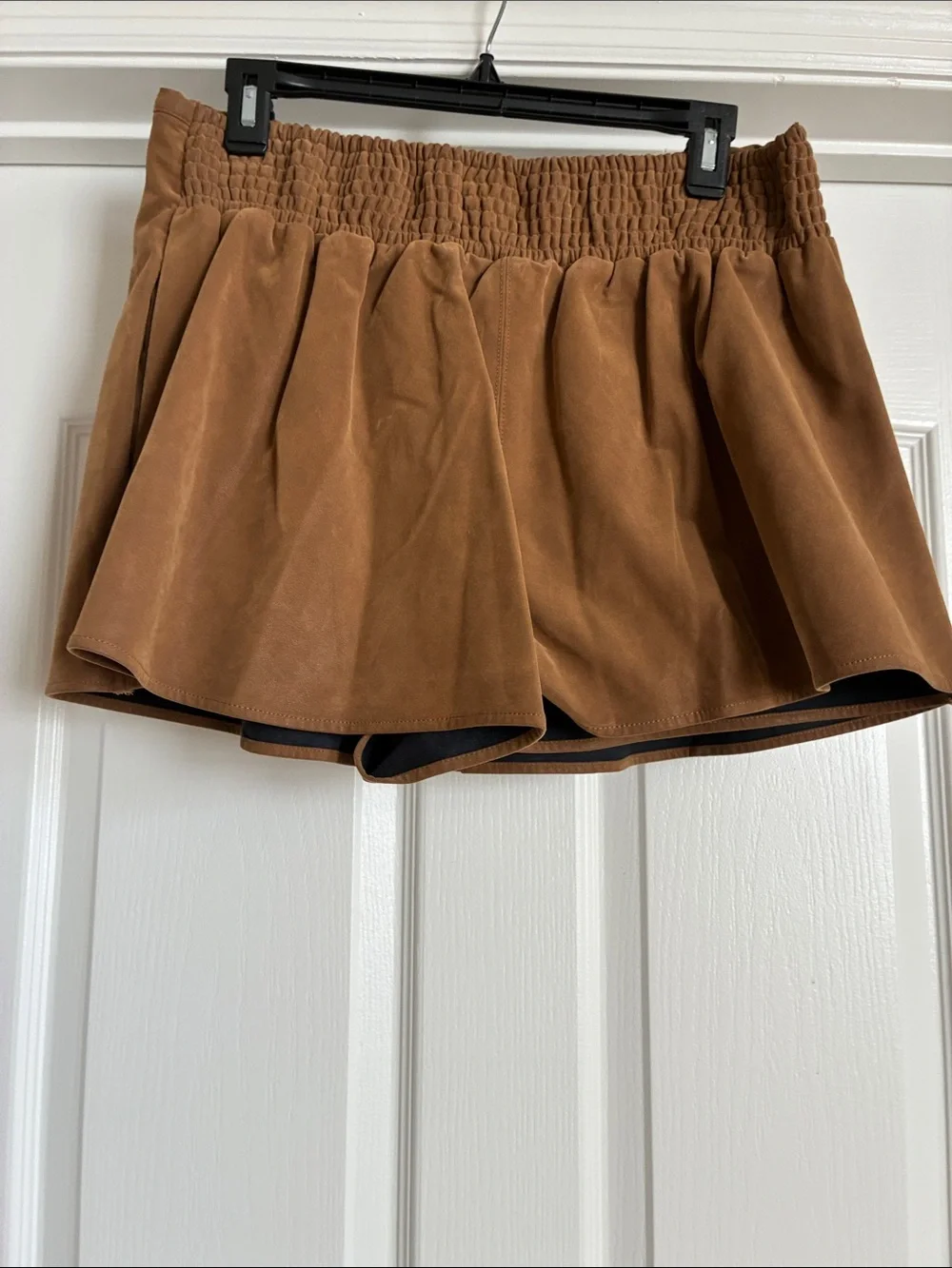 Free People NWT Festival  Paradise Found Faux Suede Skirt Skort Boho Cowgirl XL